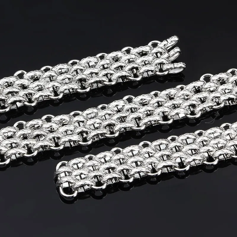 Big Stainless Steel Cuban Link Chain For DIY Jewelry Making Heavy Necklace Men Chocker Hip-hop Bracelet Handmade Supplies Crafts
Big Stainless Steel Cuban Link Chain For DIY Jewelry Making Heavy Necklace Men Chocker Hip-hop Bracelet Handmade Supplies Crafts