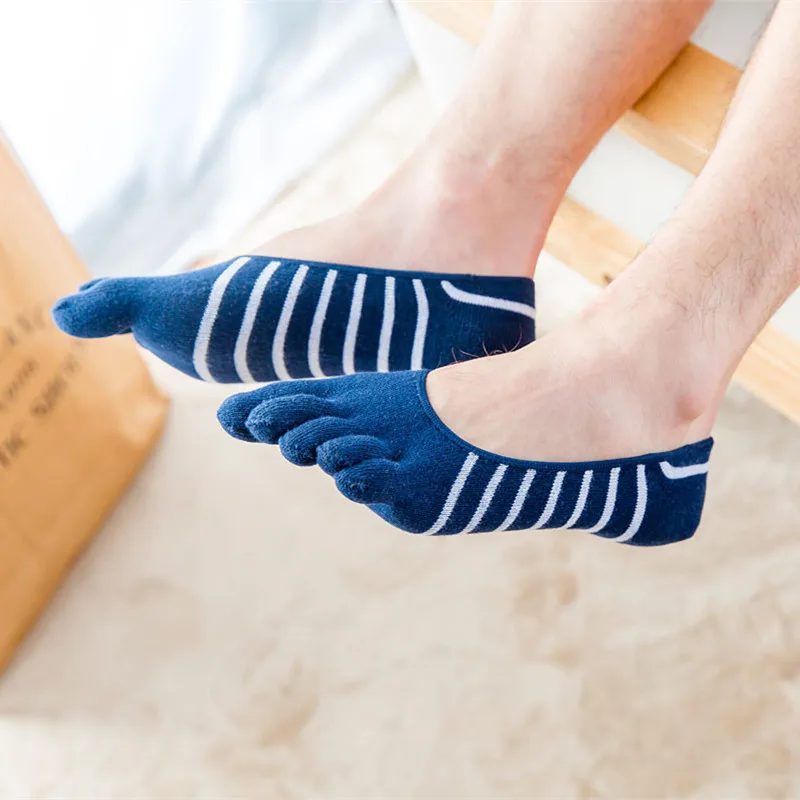5 Pairs Men Summer Cotton Invisible Five Finger Socks Split Toe Socks Stripe Colored Socks
5 Pairs Men Summer Cotton Invisible Five Finger Socks Split Toe Socks Stripe Colored Socks