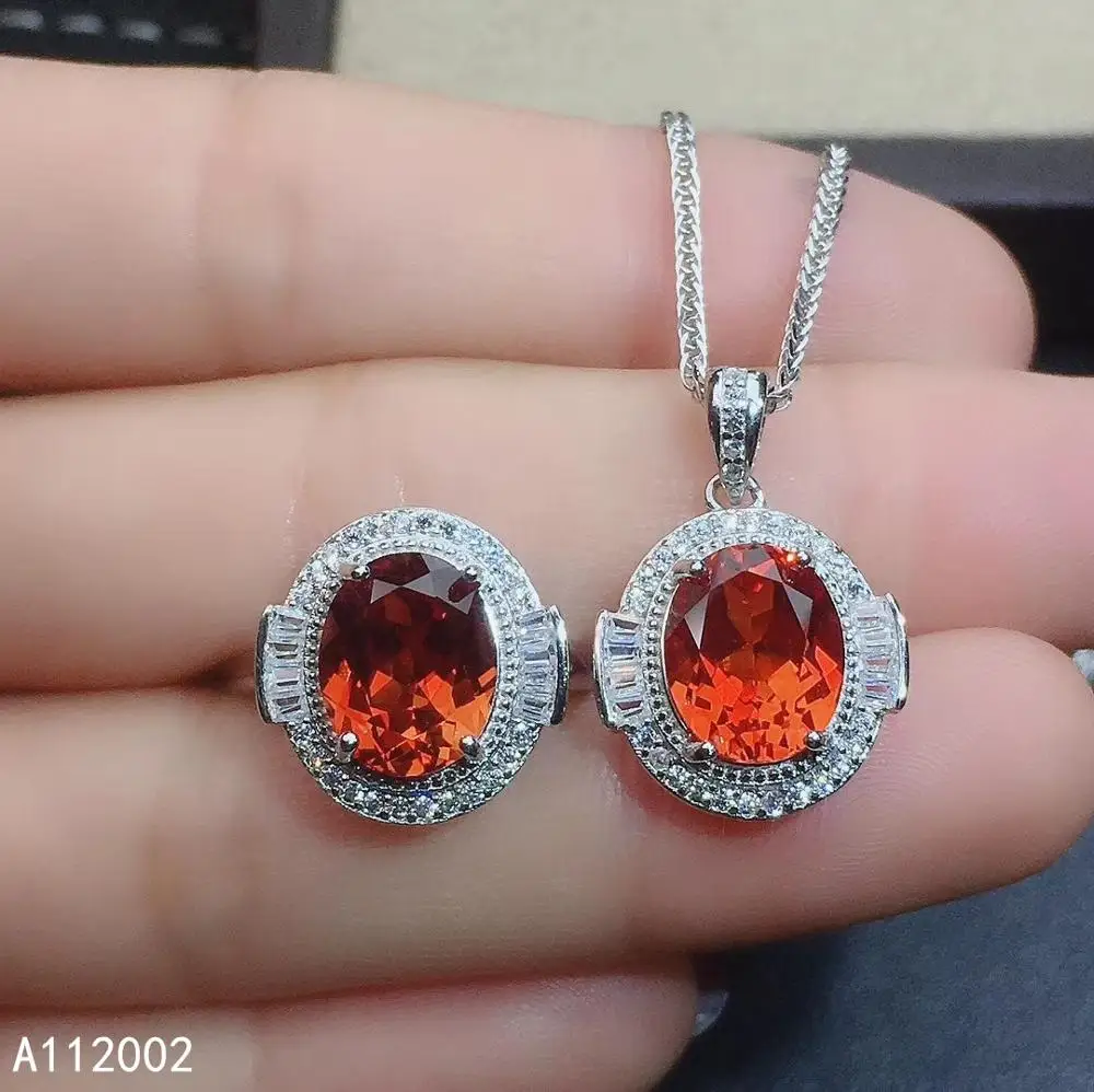 KJJEAXCMY fine jewelry natural garnet 925 sterling silver women gemstone pendant necklace chain ring set support test noble
KJJEAXCMY fine jewelry natural garnet 925 sterling silver women gemstone pendant necklace chain ring set support test noble