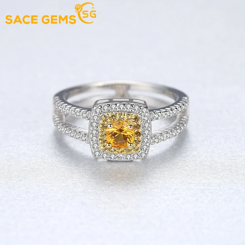 SACE GEMS Solid 925 Sterling Silver Rings for Women Created Citrine Golden Gemstone Ring Wedding Engagement Band Fine Jewelry
SACE GEMS Solid 925 Sterling Silver Rings for Women Created Citrine Golden Gemstone Ring Wedding Engagement Band Fine Jewelry