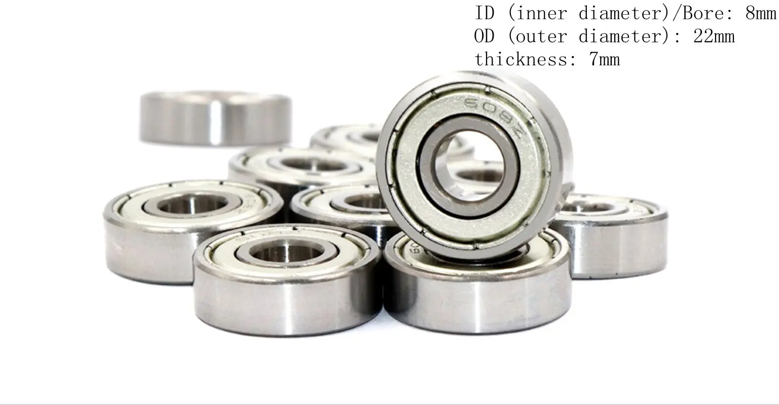 10pcs 608zz Miniature Ball Bearings Double Shielded Miniature Single Row Deep Groove Ball Bearing
10pcs 608zz Miniature Ball Bearings Double Shielded Miniature Single Row Deep Groove Ball Bearing