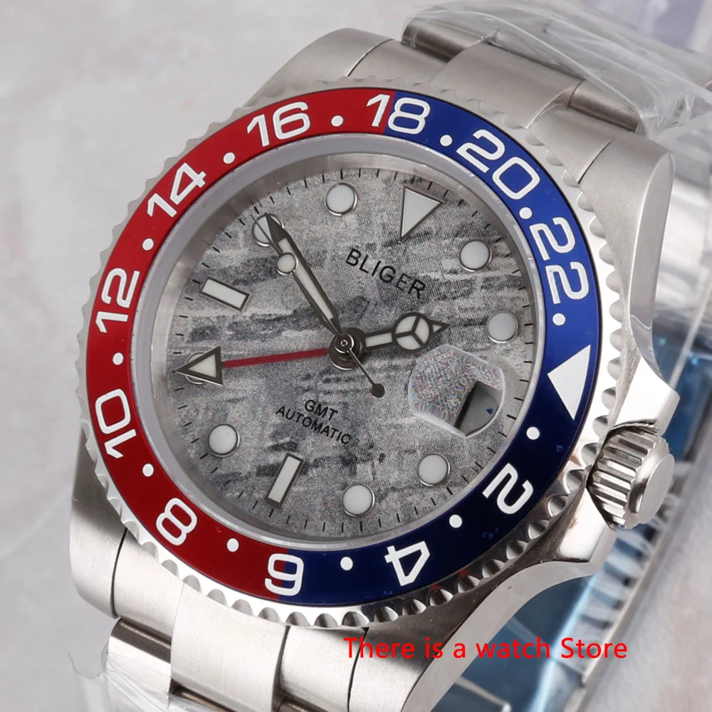 Bliger 40mm Automatic Mechanical Watch Men Luxury Sapphire Crystal Ceramic Bezel GMT Watch Luminous Waterproof Wristwatch Men
Bliger 40mm Automatic Mechanical Watch Men Luxury Sapphire Crystal Ceramic Bezel GMT Watch Luminous Waterproof Wristwatch Men