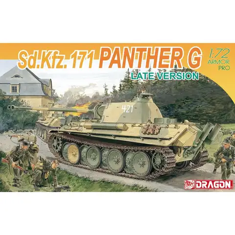 DRAGON 7206 1/72 Sd.Kfz.171 Panther G Late Version - Scale Model Kit