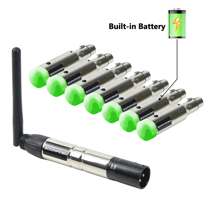 2.4G ISM Transmitter Receiver Built-in Battery DMX Controller for DJ Club Stage Lighting Effect Light Party
2.4G ISM Transmitter Receiver Built-in Battery DMX Controller for DJ Club Stage Lighting Effect Light Party