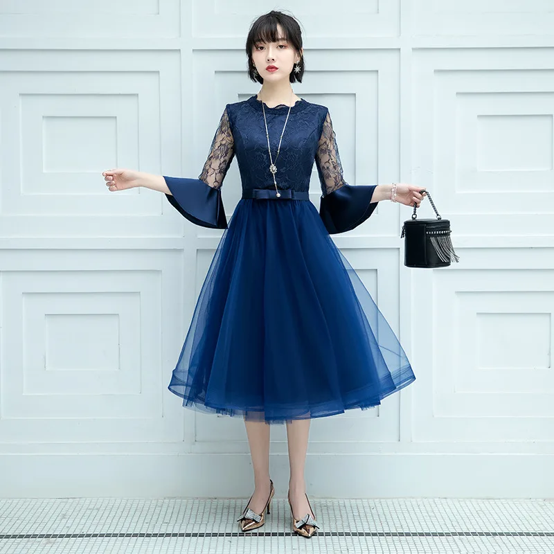 Sexy O-Neck Women Banquet Mesh Dresses Hollow Out Sweet Flare Sleeve Skirt Wedding Party Guest Gown Vestidos De Festa XS-3XL
Sexy O-Neck Women Banquet Mesh Dresses Hollow Out Sweet Flare Sleeve Skirt Wedding Party Guest Gown Vestidos De Festa XS-3XL