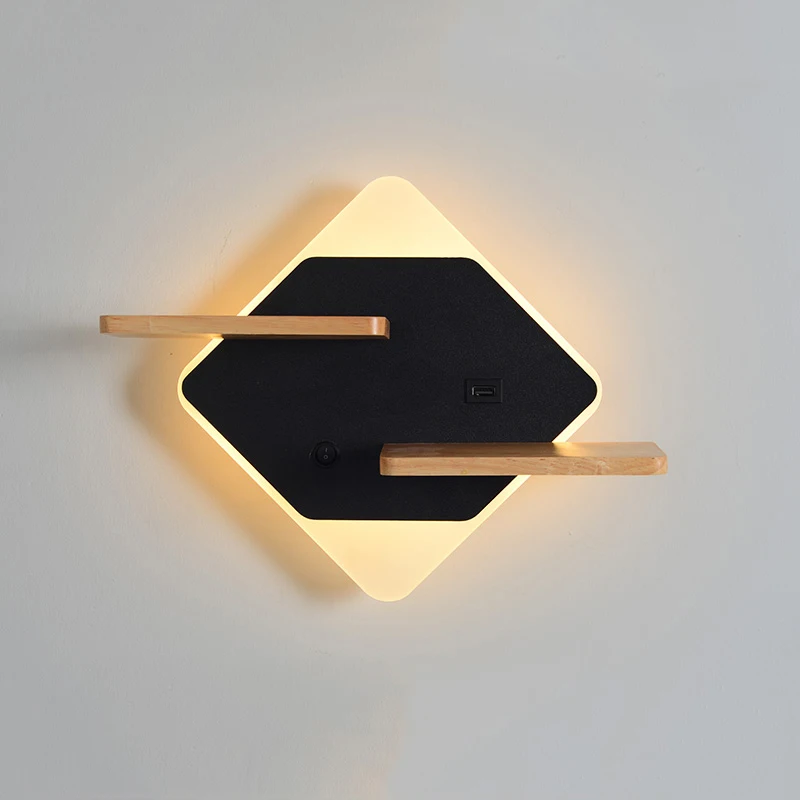 Nordic Minimalist LED Wall Lamp Bedside Shelf USB Phone Charger Modern Bedroom Reading Light Hotel Wall Lights
Nordic Minimalist LED Wall Lamp Bedside Shelf USB Phone Charger Modern Bedroom Reading Light Hotel Wall Lights