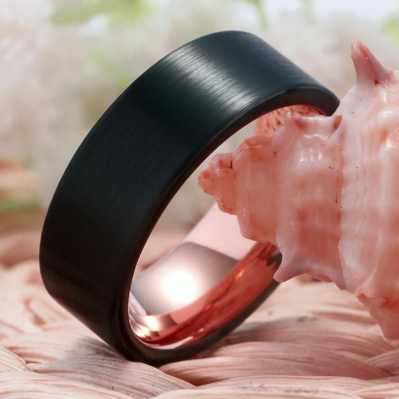 YGK Jewelry Custom Engraved Personalized Tungsten Rings For Men Women Matte with Rose Gold Ring Wedding Band Anniversary Gift
YGK Jewelry Custom Engraved Personalized Tungsten Rings For Men Women Matte with Rose Gold Ring Wedding Band Anniversary Gift