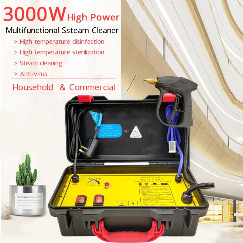 Steam Cleaner High Temperature Cleaning Machine Kitchen Range Hood Air Conditioning Car Steam Disinfect Sterilization Detergent
Steam Cleaner High Temperature Cleaning Machine Kitchen Range Hood Air Conditioning Car Steam Disinfect Sterilization Detergent
