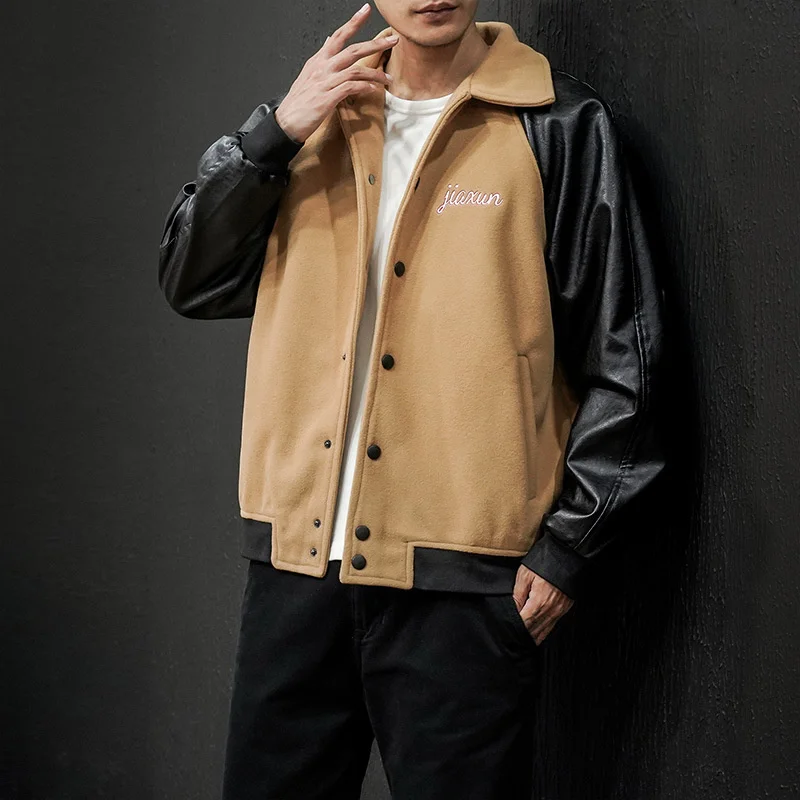 Style Street Casual Splice Jacket Men Autumn Loose Fit Single Breasted Outerwear Oversize 5XL Khaki/Black Patchwork Short Coat
Style Street Casual Splice Jacket Men Autumn Loose Fit Single Breasted Outerwear Oversize 5XL Khaki/Black Patchwork Short Coat