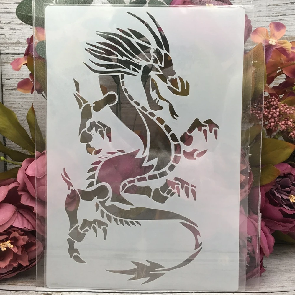 1Pcs 26*18cm Western Dragon DIY Layering Stencils Painting Scrapbook Coloring Embossing Album Decorative Template
1Pcs 26*18cm Western Dragon DIY Layering Stencils Painting Scrapbook Coloring Embossing Album Decorative Template