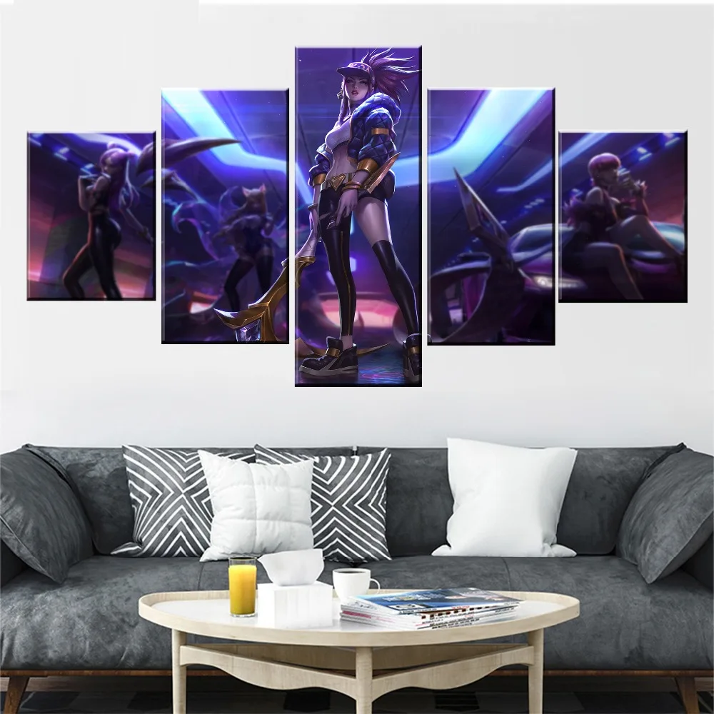 5 Panel Anime Akali K/DA LOL Game Modular Paintings HD Prints Posters Canvas Wall Art Pictures Gamer Living Room Home Decor
5 Panel Anime Akali K/DA LOL Game Modular Paintings HD Prints Posters Canvas Wall Art Pictures Gamer Living Room Home Decor