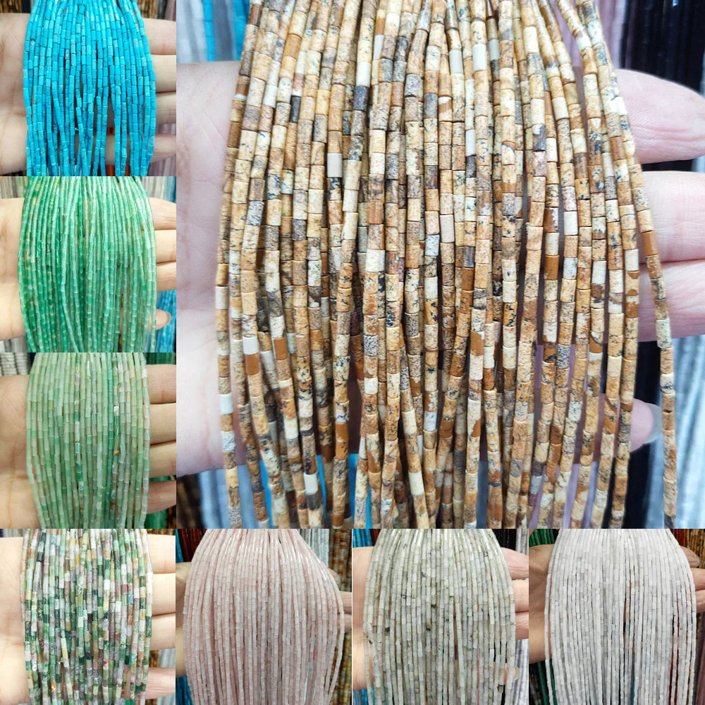 Natural Semi Precious Stone Loose Beads 2 * 4mm Powder Crystal Cylinder Beads Semi Finished DIY Bracelet Necklace Accessories
Natural Semi Precious Stone Loose Beads 2 * 4mm Powder Crystal Cylinder Beads Semi Finished DIY Bracelet Necklace Accessories
