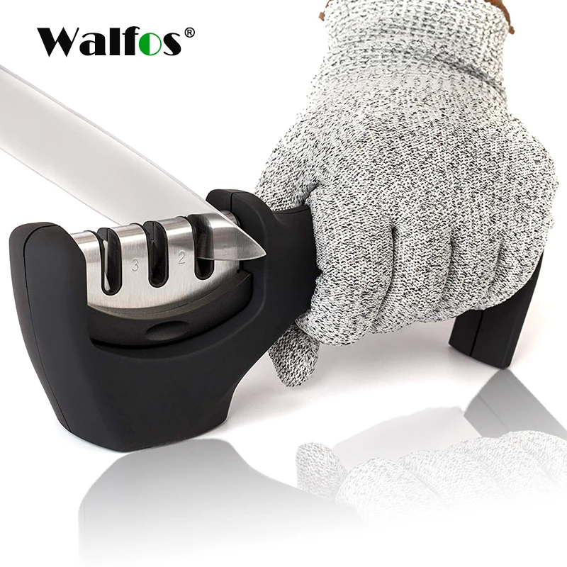 WALFOS Professional Knife Sharpener Stainless Steel Ceramic Knife Sharpening Stone Tungsten Steel Diamond Sharpener Kitchen Tool
WALFOS Professional Knife Sharpener Stainless Steel Ceramic Knife Sharpening Stone Tungsten Steel Diamond Sharpener Kitchen Tool