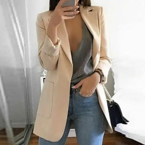 New Fashion Women Casual Long Sleeve Coat Suit Office Ladies Slim Cardigan Tops Blazer Jacket Outwear Spring Autumn
New Fashion Women Casual Long Sleeve Coat Suit Office Ladies Slim Cardigan Tops Blazer Jacket Outwear Spring Autumn