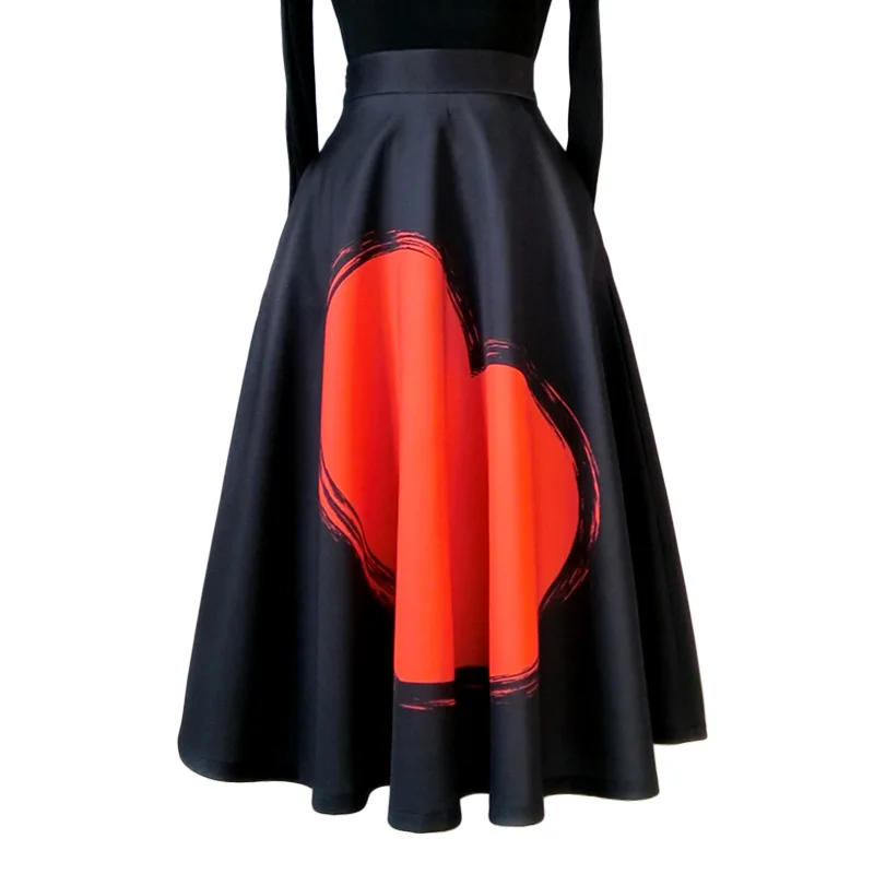 2022 spring autumn Print big swing skirt women High Waist Ball Gown mid calf skirt
2022 spring autumn Print big swing skirt women High Waist Ball Gown mid calf skirt