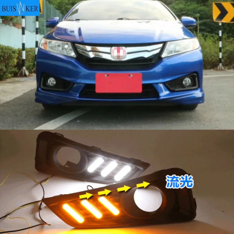 1set For Honda City 2015 2016 DRL Daytime Running Light DRL with Turn signal fog lamp Relay Daylight car styling
1set For Honda City 2015 2016 DRL Daytime Running Light DRL with Turn signal fog lamp Relay Daylight car styling