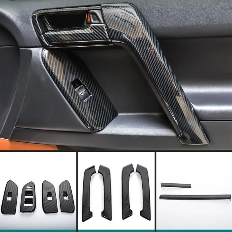 FOR Toyota Land Cruiser Prado 150 Interior carbon fiber Wood Grain Replacement Armrest Button Panel Glass Button Panel Cover
FOR Toyota Land Cruiser Prado 150 Interior carbon fiber Wood Grain Replacement Armrest Button Panel Glass Button Panel Cover