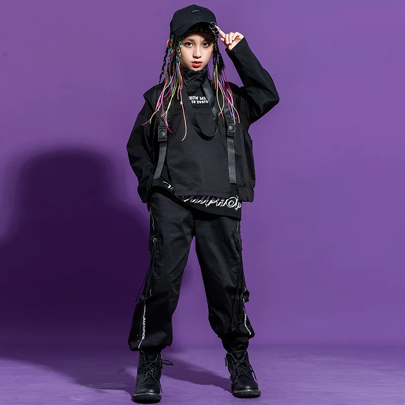 Kid Hip Hop Clothing Shirt Top Sleeveless Jacket Vest Streetwear Jogger Tactical Cargo Pants for Girl Boy Dance Costume Clothes
Kid Hip Hop Clothing Shirt Top Sleeveless Jacket Vest Streetwear Jogger Tactical Cargo Pants for Girl Boy Dance Costume Clothes