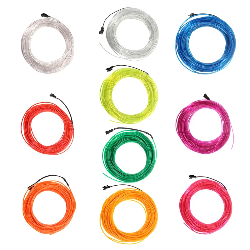 20M DC 12V LED Strip Light Neon Light Glow EL Wire Rope Tube Cable For Dance Party Auto Decoration Multicolor
20M DC 12V LED Strip Light Neon Light Glow EL Wire Rope Tube Cable For Dance Party Auto Decoration Multicolor