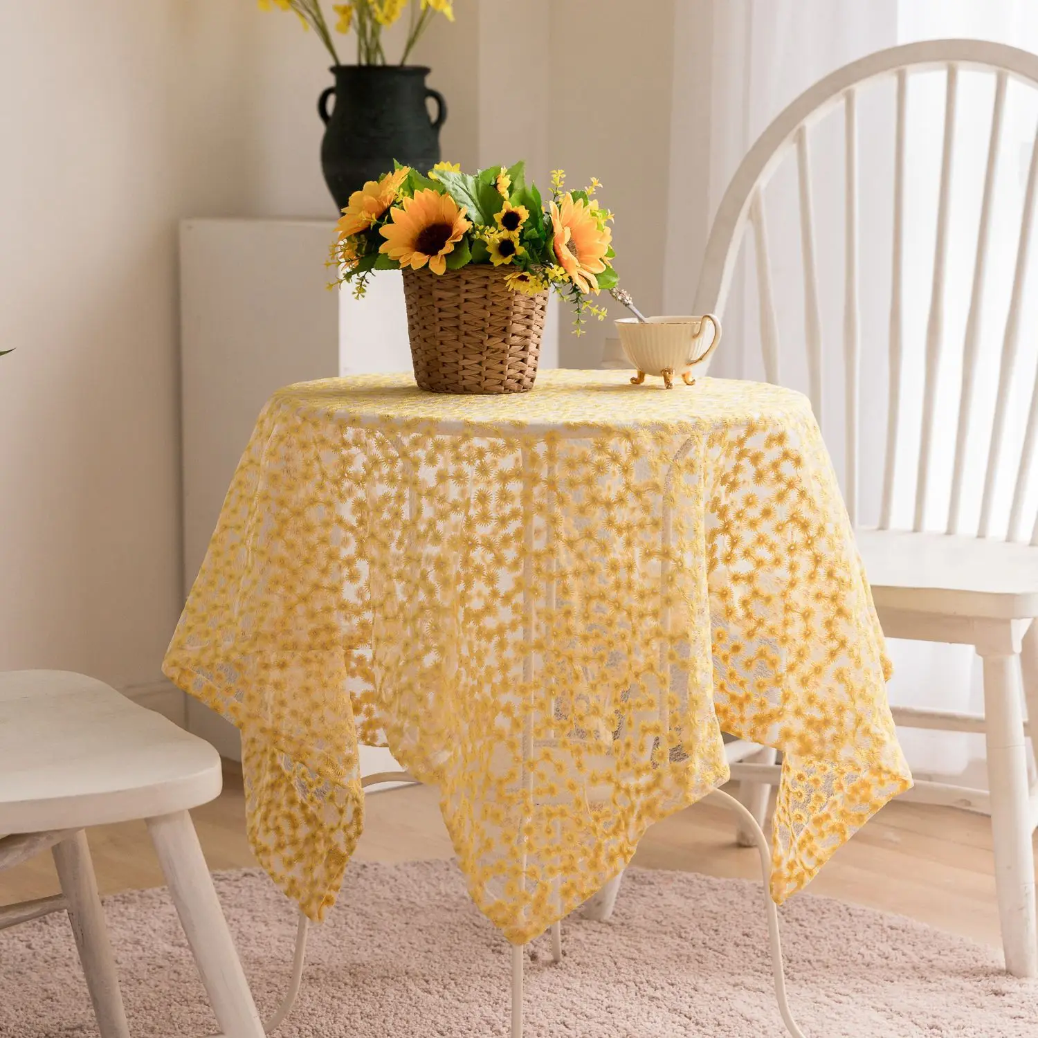 Lace Flower Embroidered Tablecloth,Round Table Cover, Rectangular Table Cloth, Transparent, Solid color, Sweet Party, New 2024
Lace Flower Embroidered Tablecloth,Round Table Cover, Rectangular Table Cloth, Transparent, Solid color, Sweet Party, New 2024