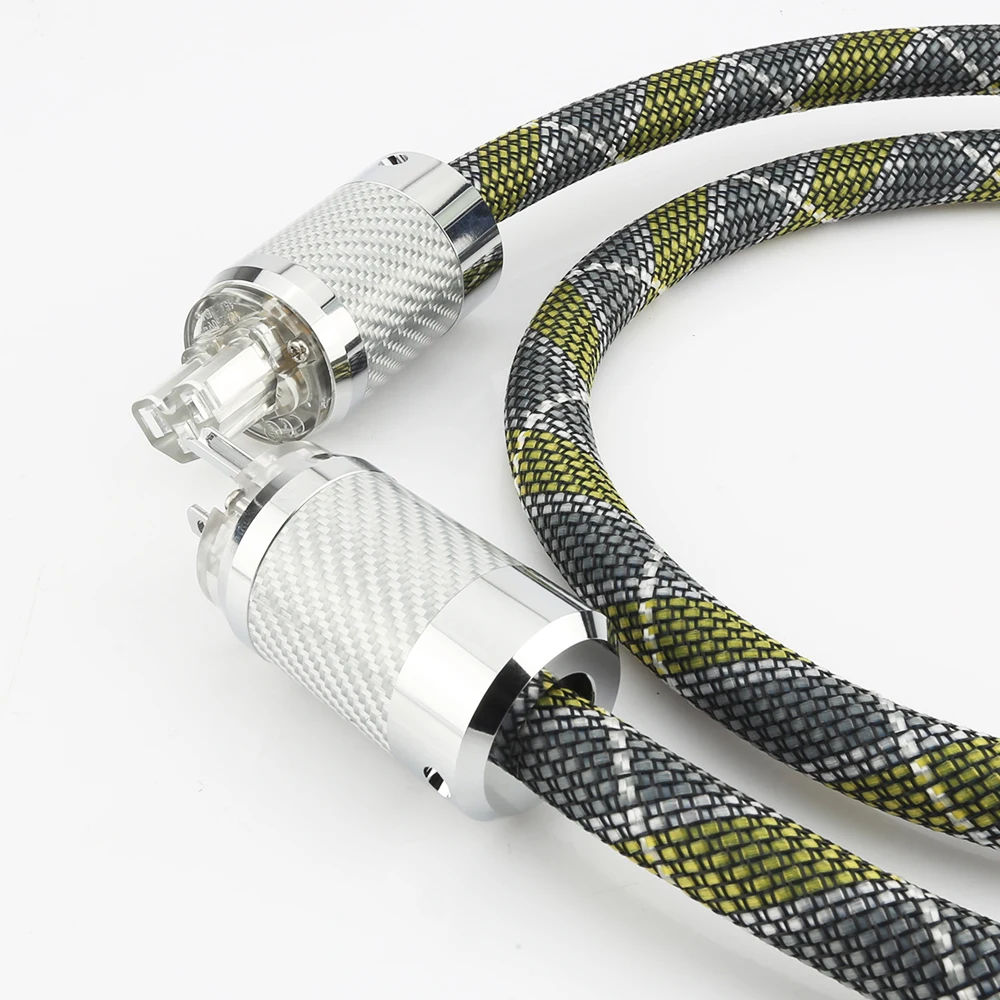 Audiocrast DW24+P111 Silver Plated AC power cable with Carbon fiber Rhodium plated AC US power plug HiFi power cable
Audiocrast DW24+P111 Silver Plated AC power cable with Carbon fiber Rhodium plated AC US power plug HiFi power cable