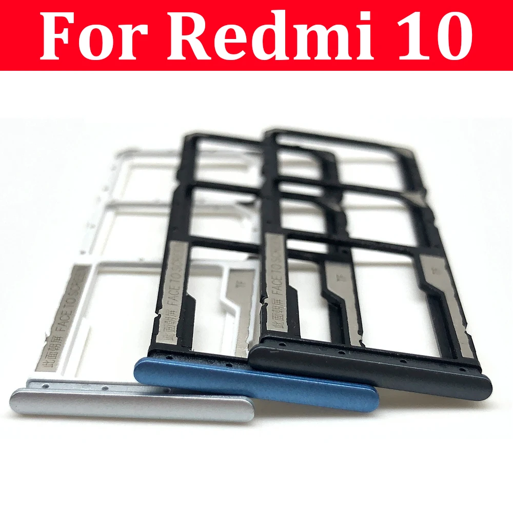 New SIM Card Slot SD Card Tray Holder Adapter For Xiaomi Redmi 10 Repair Parts
New SIM Card Slot SD Card Tray Holder Adapter For Xiaomi Redmi 10 Repair Parts