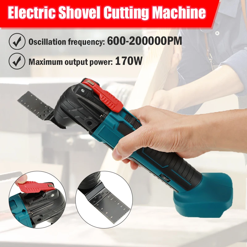 Multifunction Cordless Electric Saw Renovation Power Tool Oscillating Woodworking Power Tools Decoration For Makita Battery
Multifunction Cordless Electric Saw Renovation Power Tool Oscillating Woodworking Power Tools Decoration For Makita Battery
