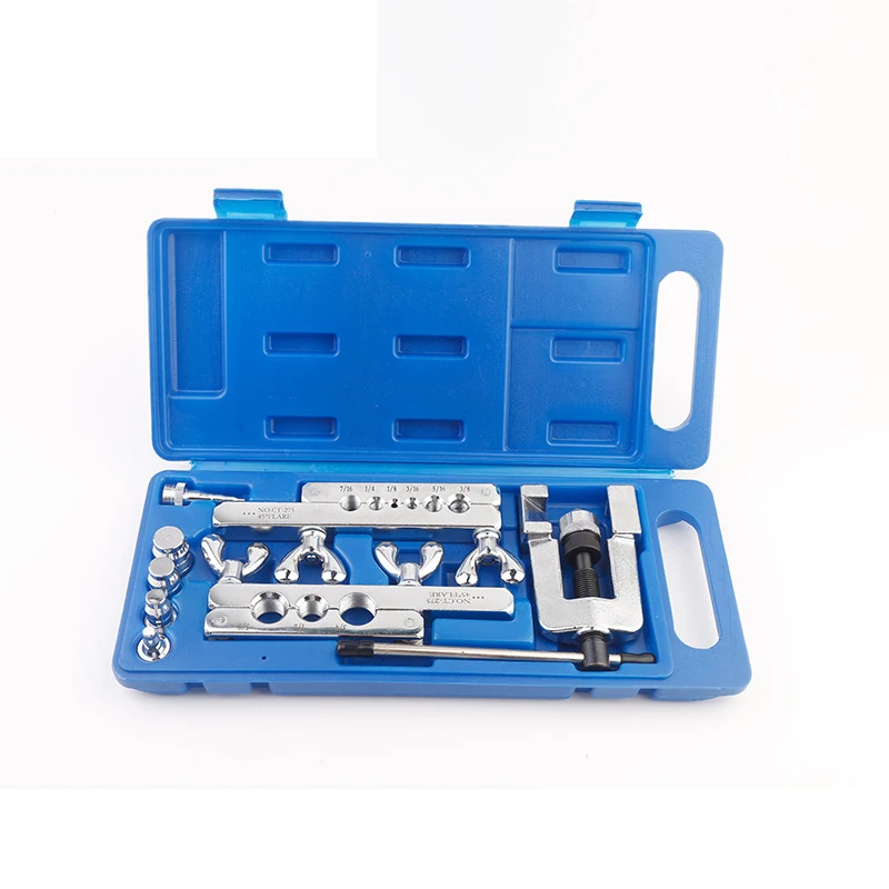 CT-275L Refrigeration Flaring Tool Kit 1/8-3/4 6-19mm Expanding tube reamer copper tube aluminum tube reamer
CT-275L Refrigeration Flaring Tool Kit 1/8-3/4 6-19mm Expanding tube reamer copper tube aluminum tube reamer