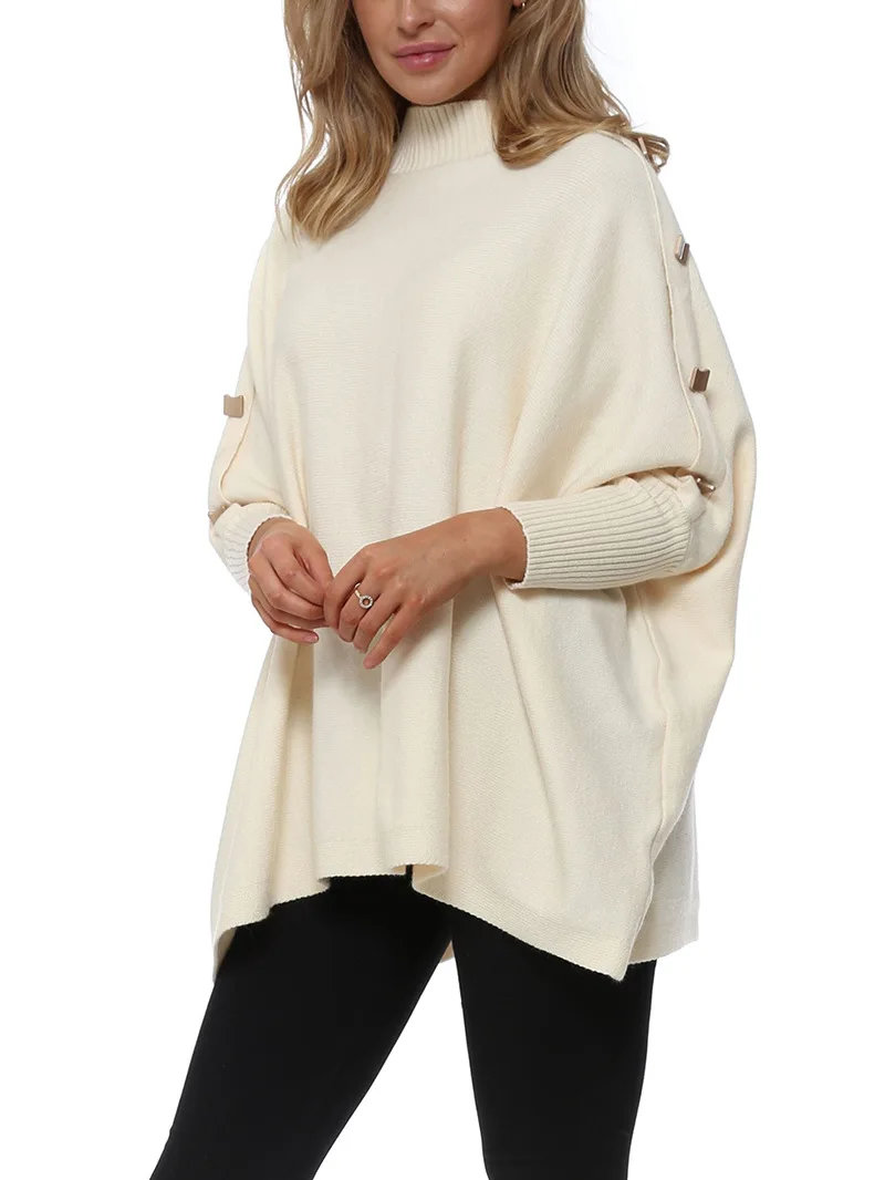 Casual Knitted Sweater Button O Neck Long Sleeve Jumpers for Women Loose Vintage Sweater Pullover Autumn Winter 2021
Casual Knitted Sweater Button O Neck Long Sleeve Jumpers for Women Loose Vintage Sweater Pullover Autumn Winter 2021