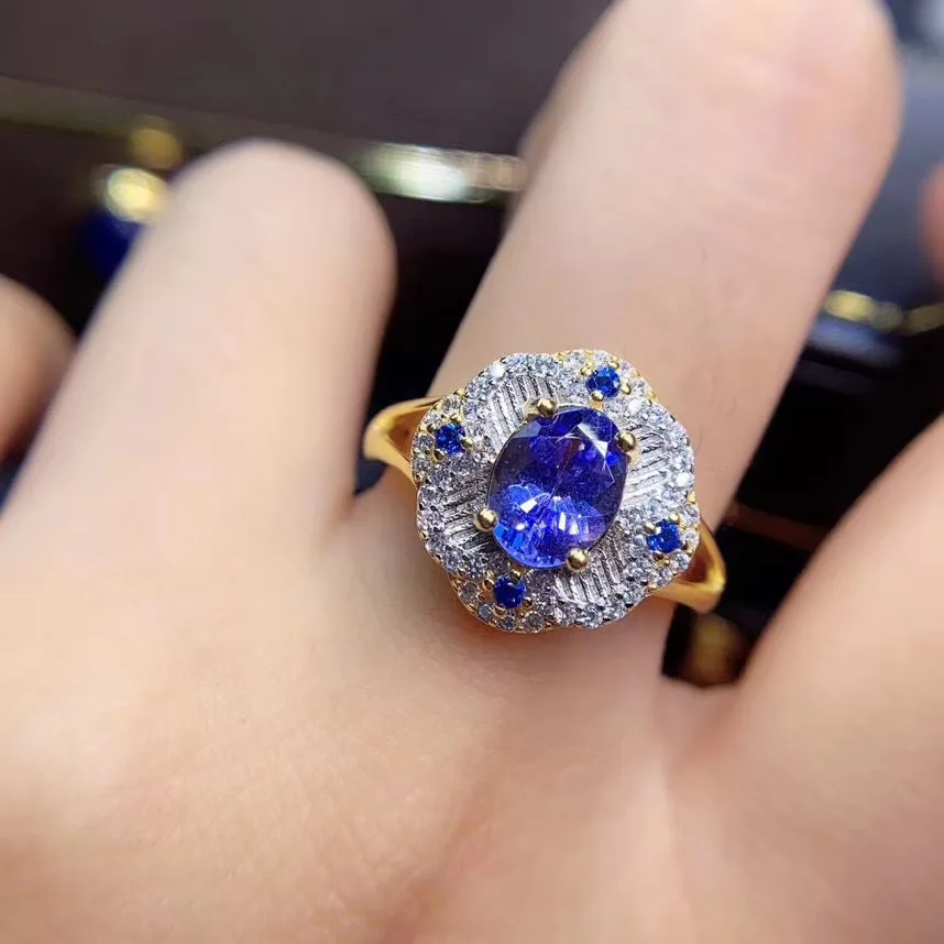 Tanzanite Ring Natural And Real Tanzanite Ring luxury ring Free shipping gemstone 925 sterling silver Fine jewelry
Tanzanite Ring Natural And Real Tanzanite Ring luxury ring Free shipping gemstone 925 sterling silver Fine jewelry
