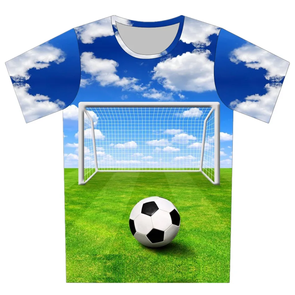 2021 Summer Children Fashion 3D Print T-Shirt Blue Sky White Cloud Football Goal 4-13Y Boys Girls Soccer Kids Teen Cool Tshirts
2021 Summer Children Fashion 3D Print T-Shirt Blue Sky White Cloud Football Goal 4-13Y Boys Girls Soccer Kids Teen Cool Tshirts