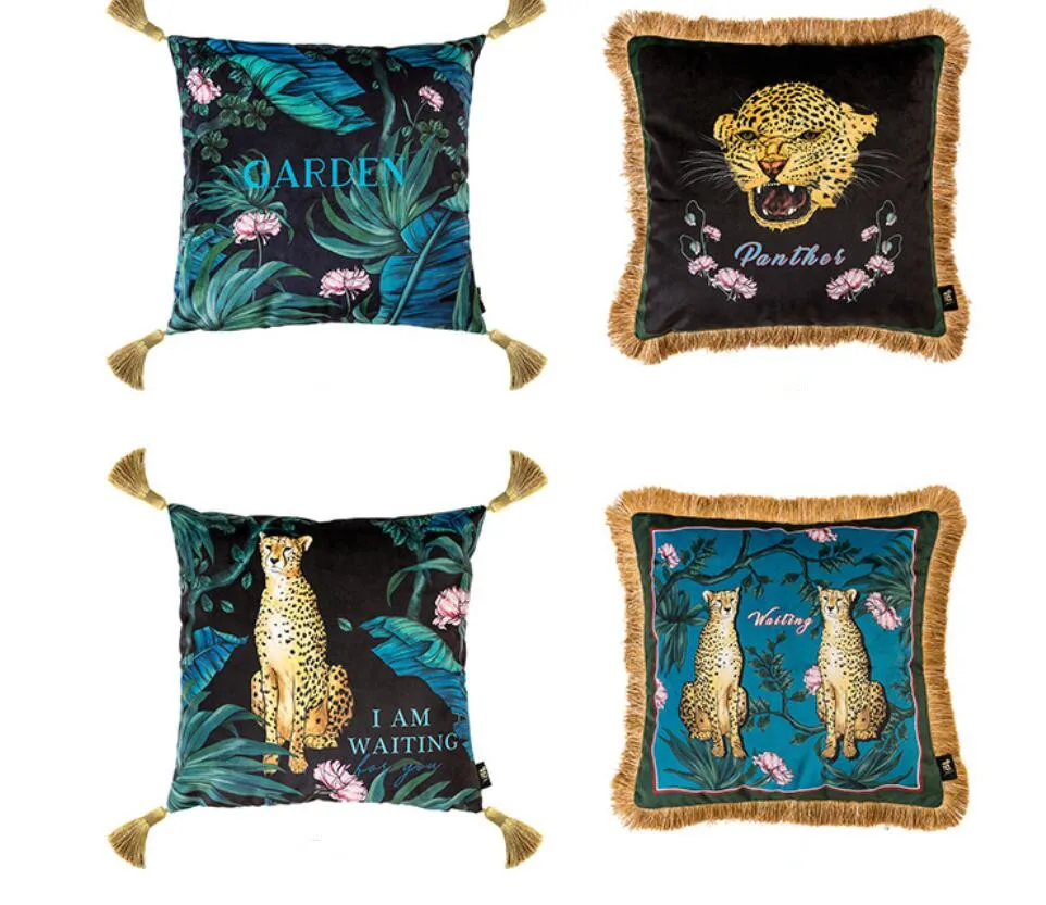 Leopard Print Square Cushion Covers Tiger Pillow Cases Decorative Throw Pillow Velvet Outdoor Indoor 45cm 55cm Vintage Luxury
Leopard Print Square Cushion Covers Tiger Pillow Cases Decorative Throw Pillow Velvet Outdoor Indoor 45cm 55cm Vintage Luxury