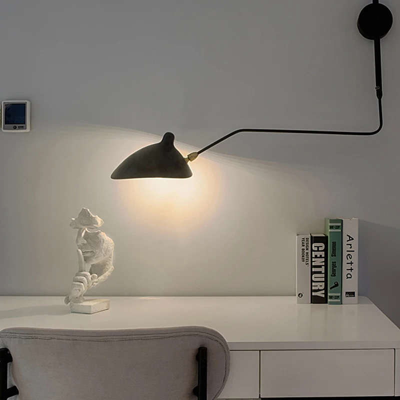 Energy Saver-Nordic Wall Lights Spider Serge Mouille Rotary Long Pole Wall Lamps Bedroom Wall Sconce Creative Living Room Light
Energy Saver-Nordic Wall Lights Spider Serge Mouille Rotary Long Pole Wall Lamps Bedroom Wall Sconce Creative Living Room Light