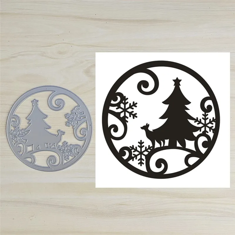 Round Tree Deer Metal Cut Dies Stencils for Scrapbooking Stamp/Photo Album Decorative Embossing DIY Paper Cards
Round Tree Deer Metal Cut Dies Stencils for Scrapbooking Stamp/Photo Album Decorative Embossing DIY Paper Cards
