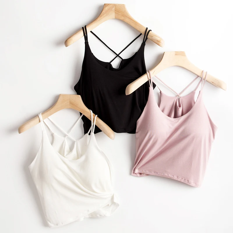 Seamless Camisoles for Women Comfortable Sleeveless Short Vest Padded Tank Crop Top With Built In Bra Tees Comfortable
Seamless Camisoles for Women Comfortable Sleeveless Short Vest Padded Tank Crop Top With Built In Bra Tees Comfortable