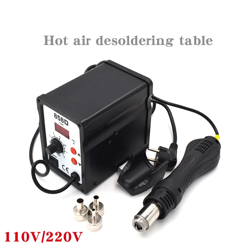 110V/220V 858D digital display hot air desoldering station hot air gun soldering station hot air rework station
110V/220V 858D digital display hot air desoldering station hot air gun soldering station hot air rework station