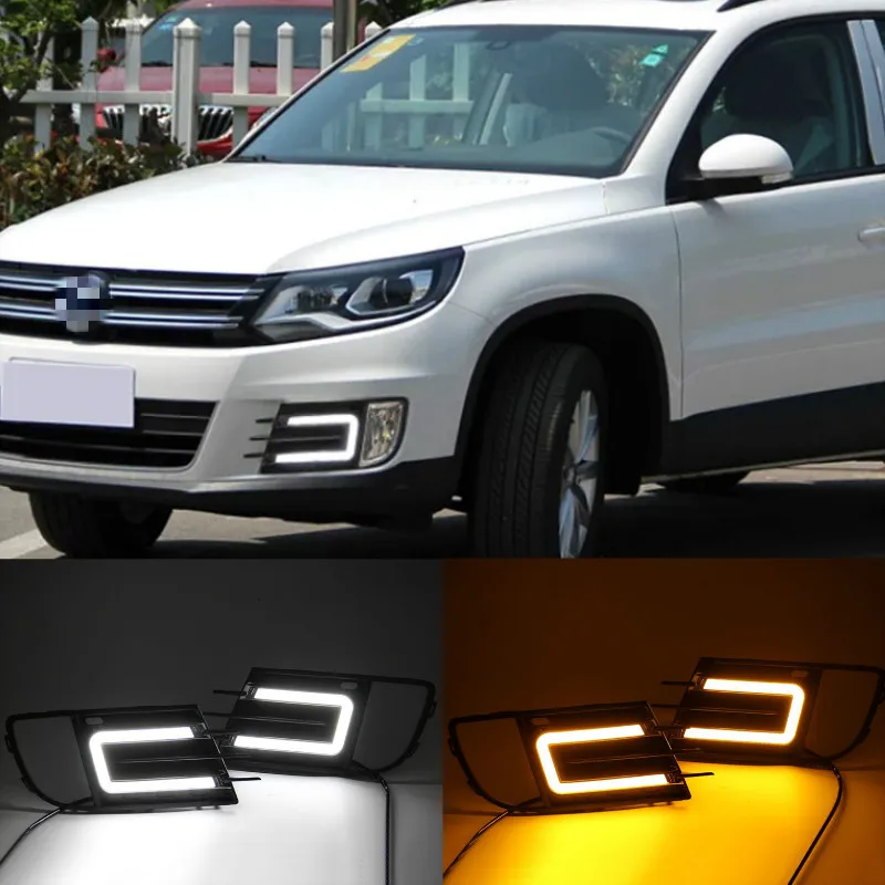 LED DRL Lamp for Tiguan 2013-2016 Tiguan Daytime Running Light Fog Light Accessories Turn Yellow Signal Relay Waterproof 12V
LED DRL Lamp for Tiguan 2013-2016 Tiguan Daytime Running Light Fog Light Accessories Turn Yellow Signal Relay Waterproof 12V