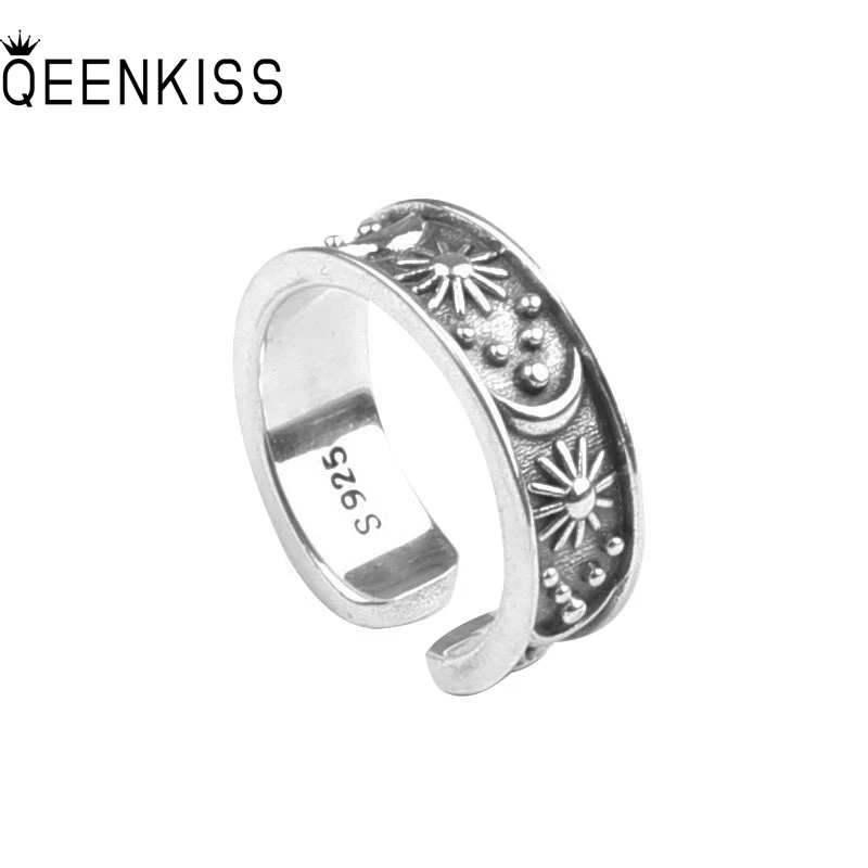 QEENKISS RG6780 Fine Jewelry Wholesale Fashion Woman Man Birthday Wedding Gift Retro Star Moon 925 Sterling Silver Open Ring
QEENKISS RG6780 Fine Jewelry Wholesale Fashion Woman Man Birthday Wedding Gift Retro Star Moon 925 Sterling Silver Open Ring