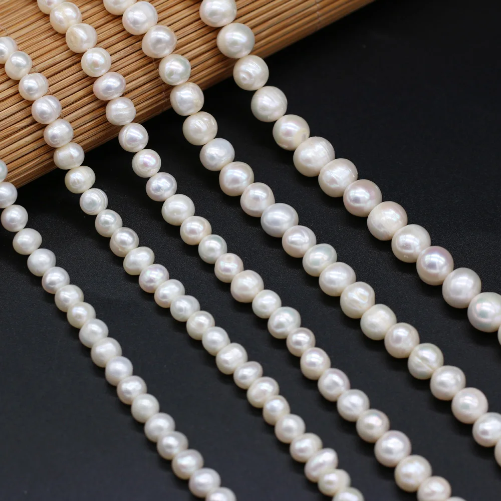 Wholesale AA Real Pearl Beads White Round Natural Freshwater Pearls Loose Beads for Jewelry Making DIY Bracelet Necklace 14''
Wholesale AA Real Pearl Beads White Round Natural Freshwater Pearls Loose Beads for Jewelry Making DIY Bracelet Necklace 14''