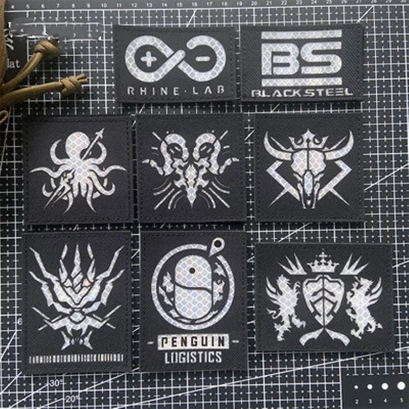 Laser Engraving Reflective Anime Game Badge Arknights Games camp logo Patch Longmen Guards Bureau Applique for Clothing
Laser Engraving Reflective Anime Game Badge Arknights Games camp logo Patch Longmen Guards Bureau Applique for Clothing