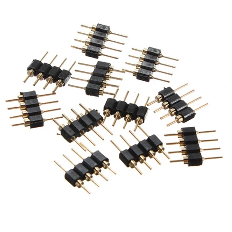 30pcs/lot Black 4 pin Light RGB Connect Adapter Male Accessories For RGB 5050 LED Strip Light Connect Gold Plated
30pcs/lot Black 4 pin Light RGB Connect Adapter Male Accessories For RGB 5050 LED Strip Light Connect Gold Plated