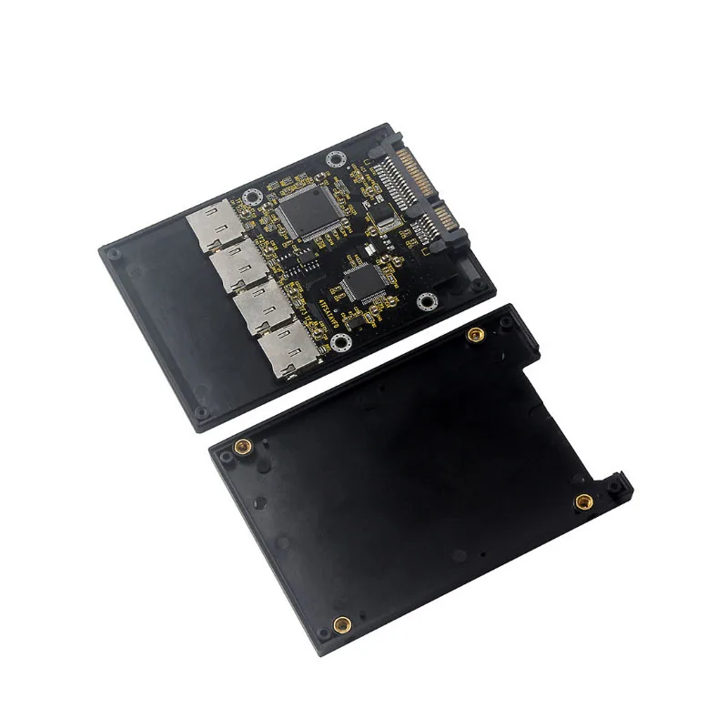 Micro SD To SATA 2.5 Inch 4 TF To SATA DIY SSD Solid State Drive Box Hard Disk Box Adapter Expansion Riser Card JM20330 Chip
Micro SD To SATA 2.5 Inch 4 TF To SATA DIY SSD Solid State Drive Box Hard Disk Box Adapter Expansion Riser Card JM20330 Chip