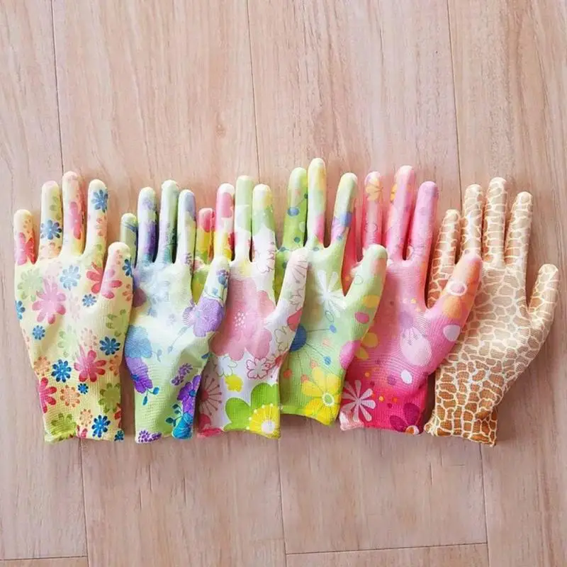 12Pairs Garden Planting Work Gloves With Colorful Printing Hand Protecter Garden Gloves Durable Non-slip Gardening Gloves
12Pairs Garden Planting Work Gloves With Colorful Printing Hand Protecter Garden Gloves Durable Non-slip Gardening Gloves