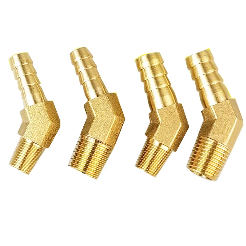 1pcs 45 Degree Elbow Legines Brass Hose Barb Fittings 8mm 9mm 10mm Hose ID to ZG1/8" 1/4" Male Thread Adapter
1pcs 45 Degree Elbow Legines Brass Hose Barb Fittings 8mm 9mm 10mm Hose ID to ZG1/8" 1/4" Male Thread Adapter