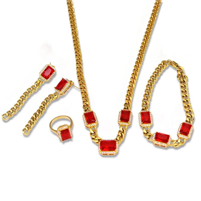 Multicolor Stone Jewelry Sets Necklace/Earrings/Ring/Bangle/Pendant Gold Color For Women Gifts
Multicolor Stone Jewelry Sets Necklace/Earrings/Ring/Bangle/Pendant Gold Color For Women Gifts