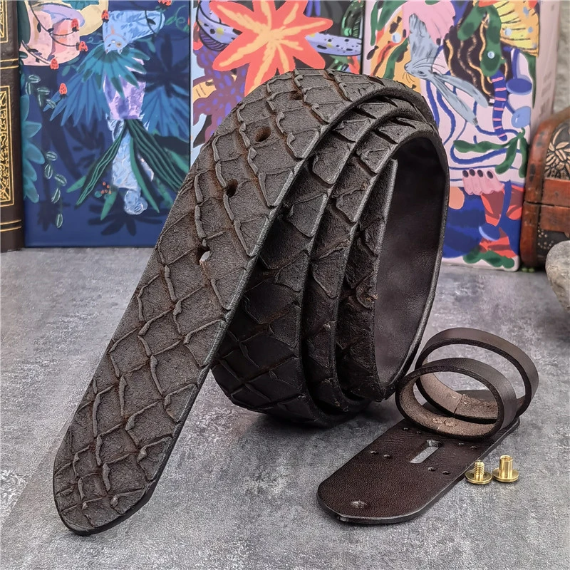 Luxury Hand Carving Double Face Top Thick Leather Men Belt Without Buckle Cinturon Genuine Leather Men Belt Without Buckle SP15
Luxury Hand Carving Double Face Top Thick Leather Men Belt Without Buckle Cinturon Genuine Leather Men Belt Without Buckle SP15
