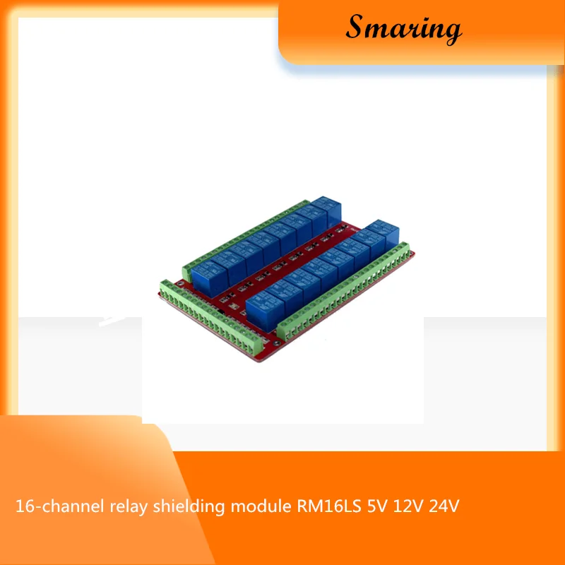16 Channel Relay Shield Module RM16LS 5V 12V 24V Raspberry Pi Pcduino Development Board DIY Kit RC Electronic T
16 Channel Relay Shield Module RM16LS 5V 12V 24V Raspberry Pi Pcduino Development Board DIY Kit RC Electronic T