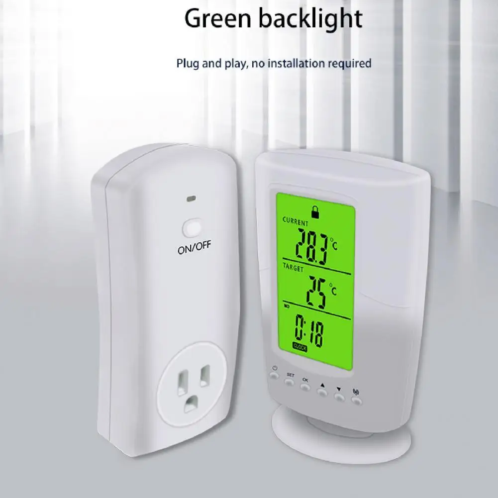 Programmable Wireless Smart Temperature Controller Household Thermostat Socket
Programmable Wireless Smart Temperature Controller Household Thermostat Socket