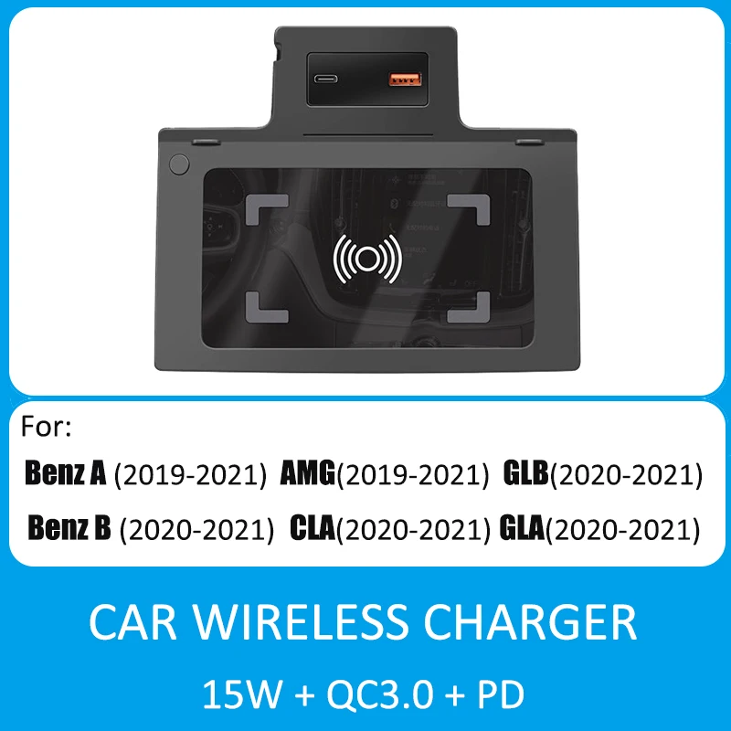 Wireless Charger For Mercedes Benz A B Class W177 W247 GLB X247 CLA GLA Phone Charging Holder PD USB-C Interface Fast Charging
Wireless Charger For Mercedes Benz A B Class W177 W247 GLB X247 CLA GLA Phone Charging Holder PD USB-C Interface Fast Charging