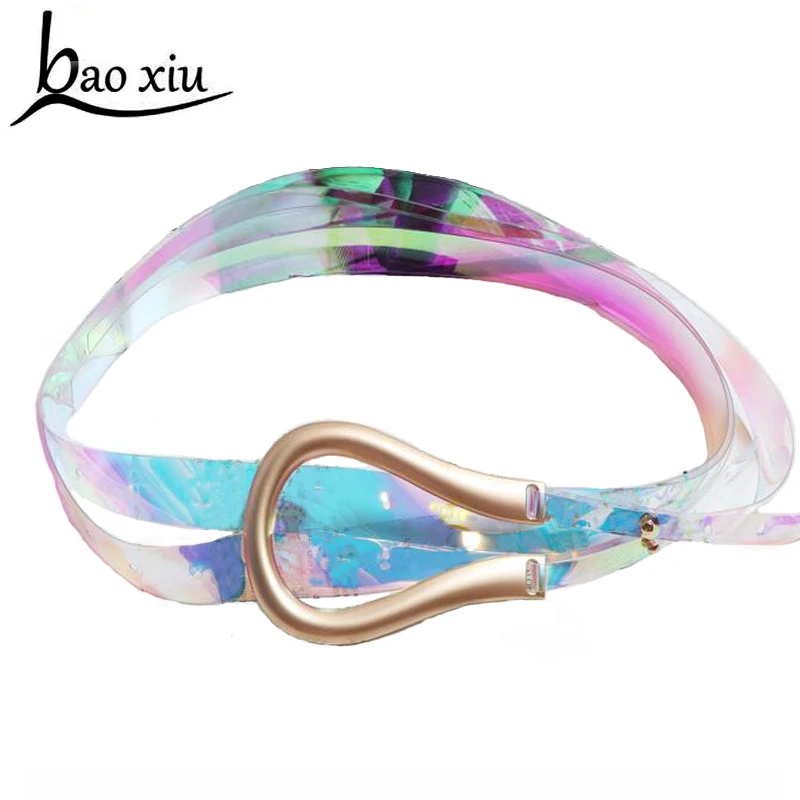 New PVC long Female belts for women fashion gold chain buckle women corset straps clear belt dress U-shaped tied cummerbunds
New PVC long Female belts for women fashion gold chain buckle women corset straps clear belt dress U-shaped tied cummerbunds